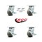 Service Caster 4 Inch Thermoplastic Rubber Caster Set with Roller Bearing 4 Brake 2 Swivel Lock SCC-30CS420-TPRRF-TLB-BSL-2-TLB-2 - alternate 7